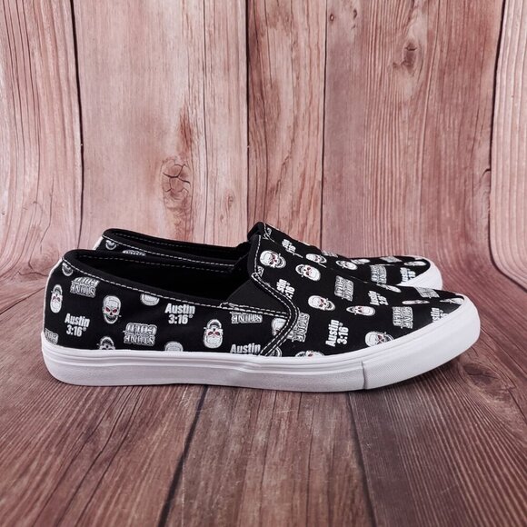 Chalk Line Apparel Mens Size 11 Slip On Low WWE Stone Cold Steve Austin 3:16 - Picture 3 of 15